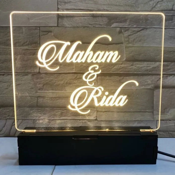 Customized Name lamp