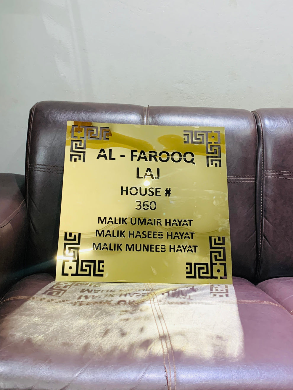 House Name Plate