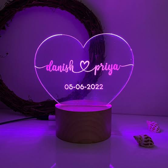 Name heart Lamp