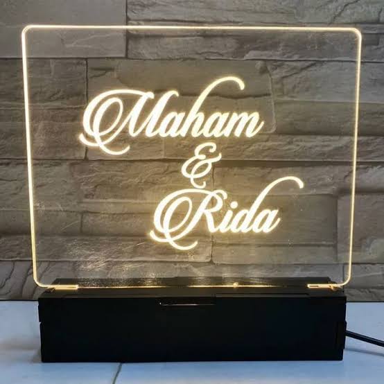Acrylic Name lamp
