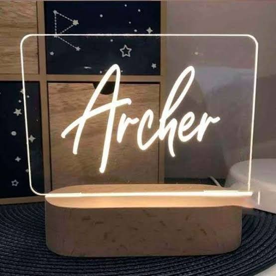 Acrylic Name lamp
