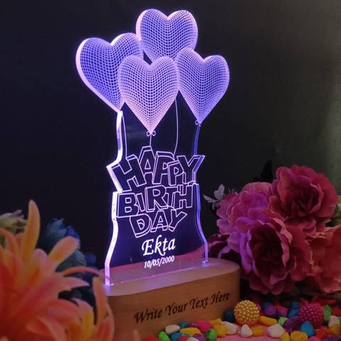 Birthday Name lamp