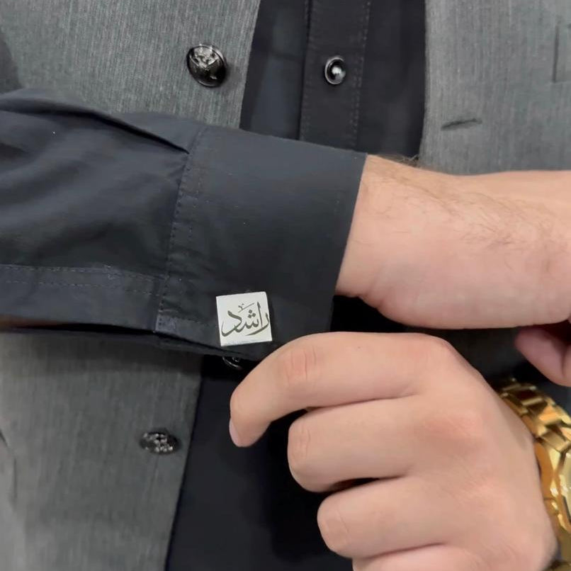 Square Silver Cufflinks
