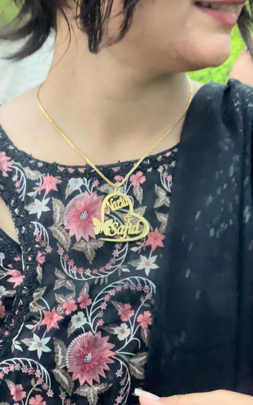 Double Name Heart Locket