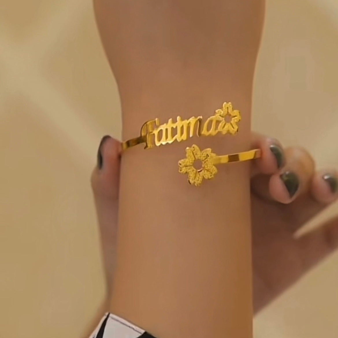 Customised Flower Bangle