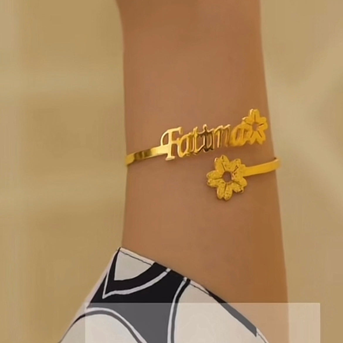Customised Flower Bangle